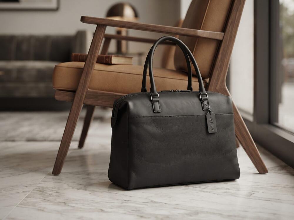The Day Bag beside a lounge chair